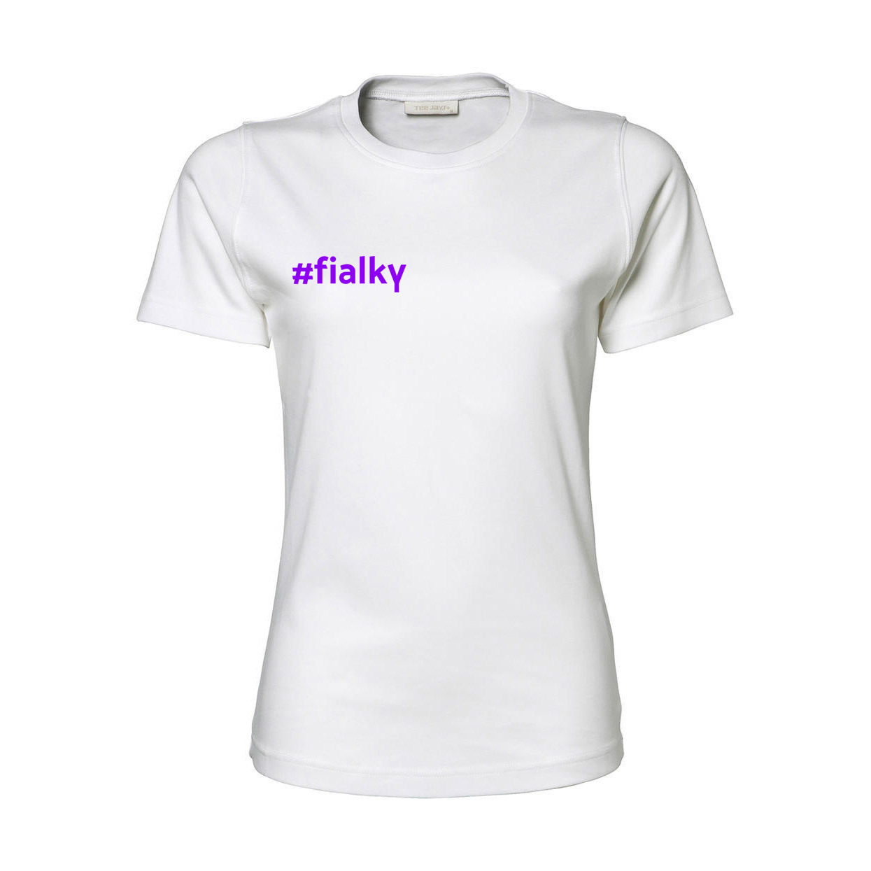 #FIALKY tričko Fialky Biela M