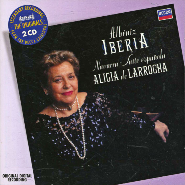 Alicia de Larrocha, Iberia - Navarra - Suite Espaňola, CD