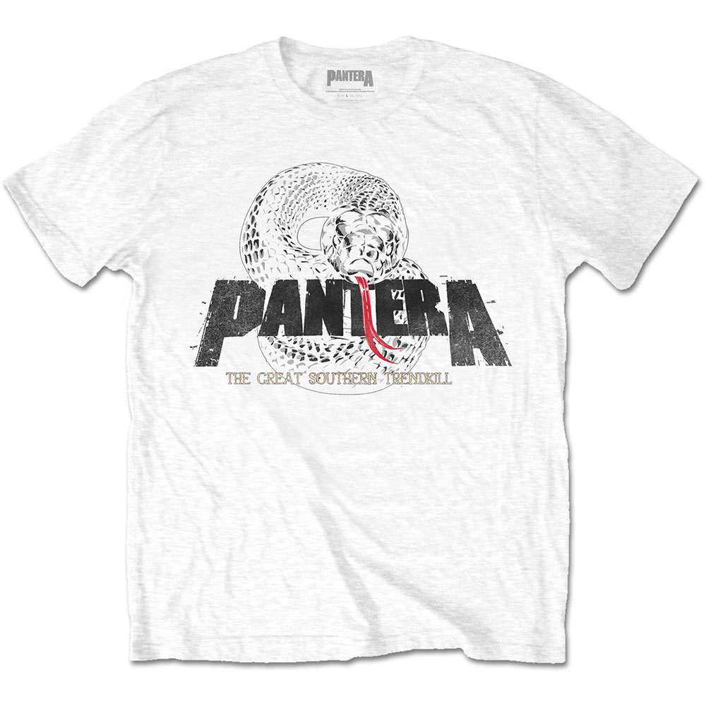 Pantera tričko Snake Logo Biela XL
