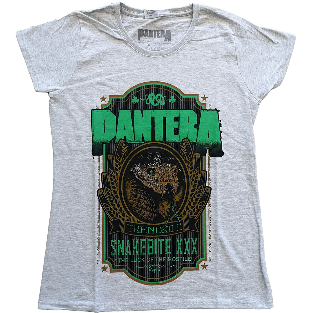 Pantera tričko Snakebite XXX Label Šedá XL