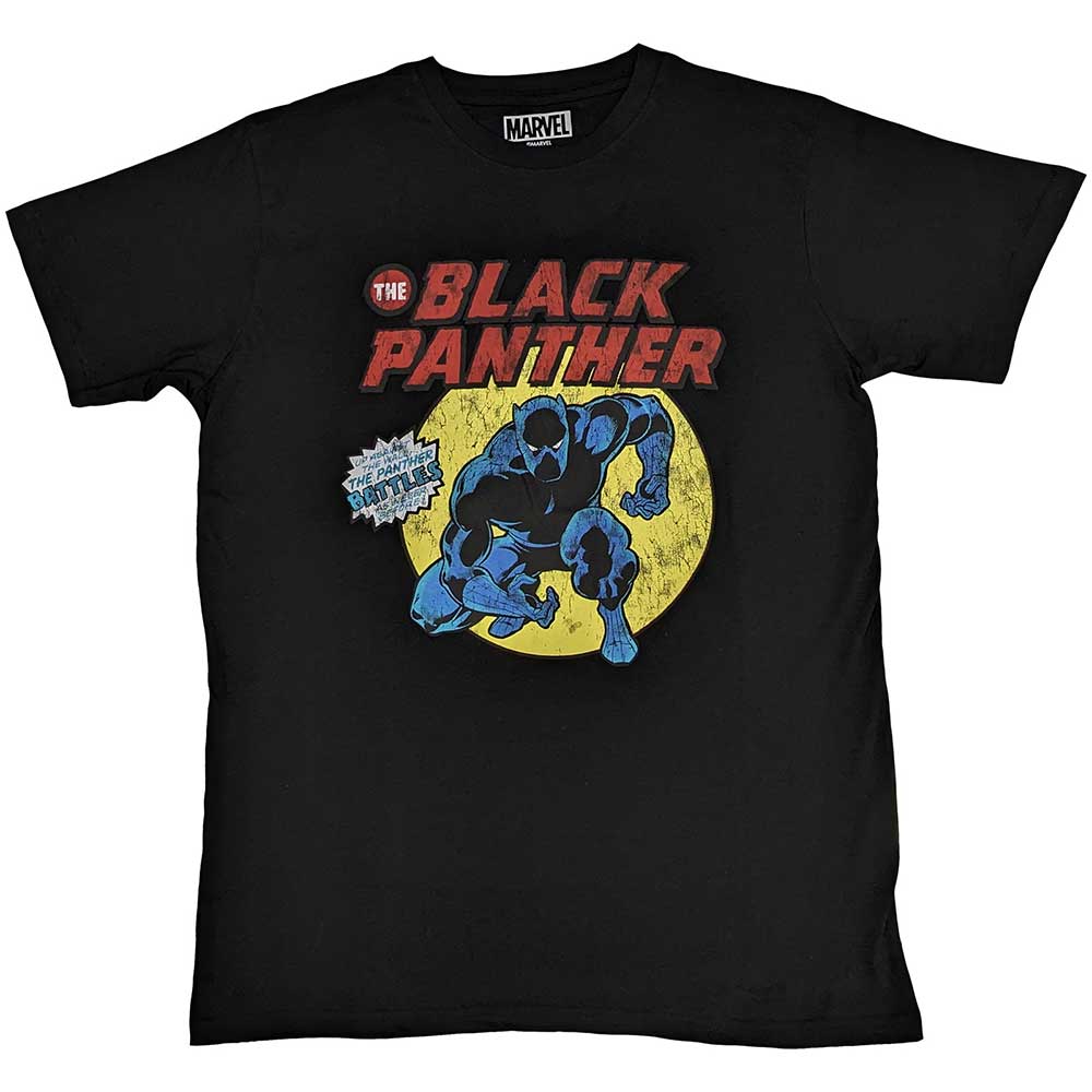 Marvel tričko Black Panther Retro Comic Čierna L