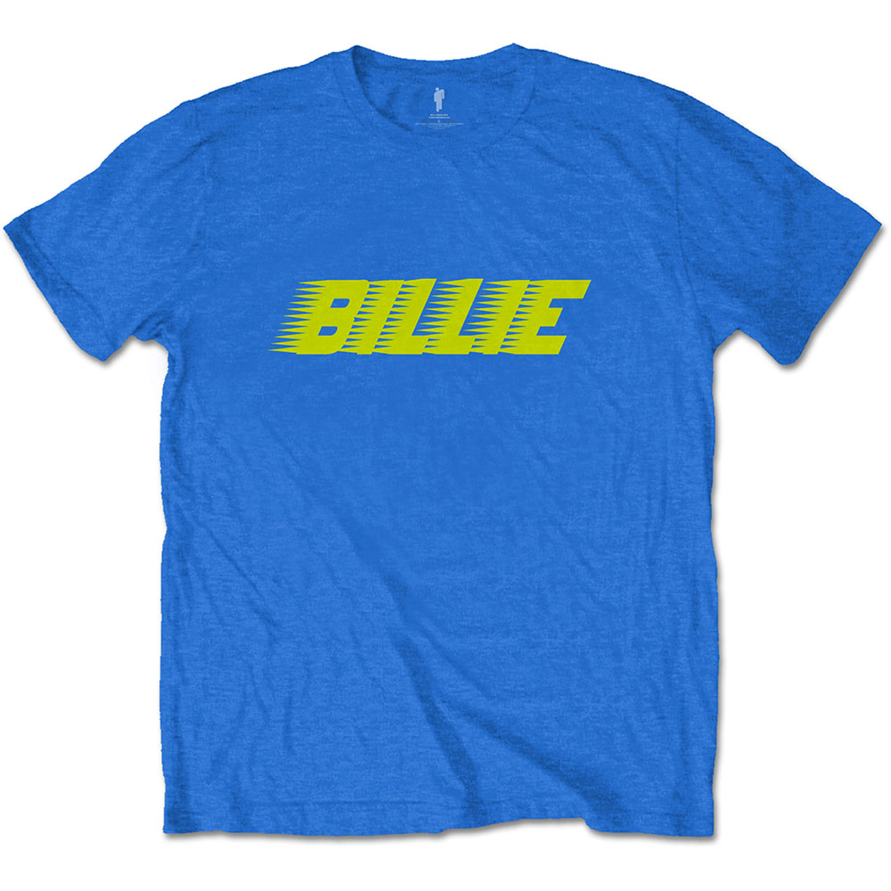 Billie Eilish tričko Racer Logo Modrá XXL