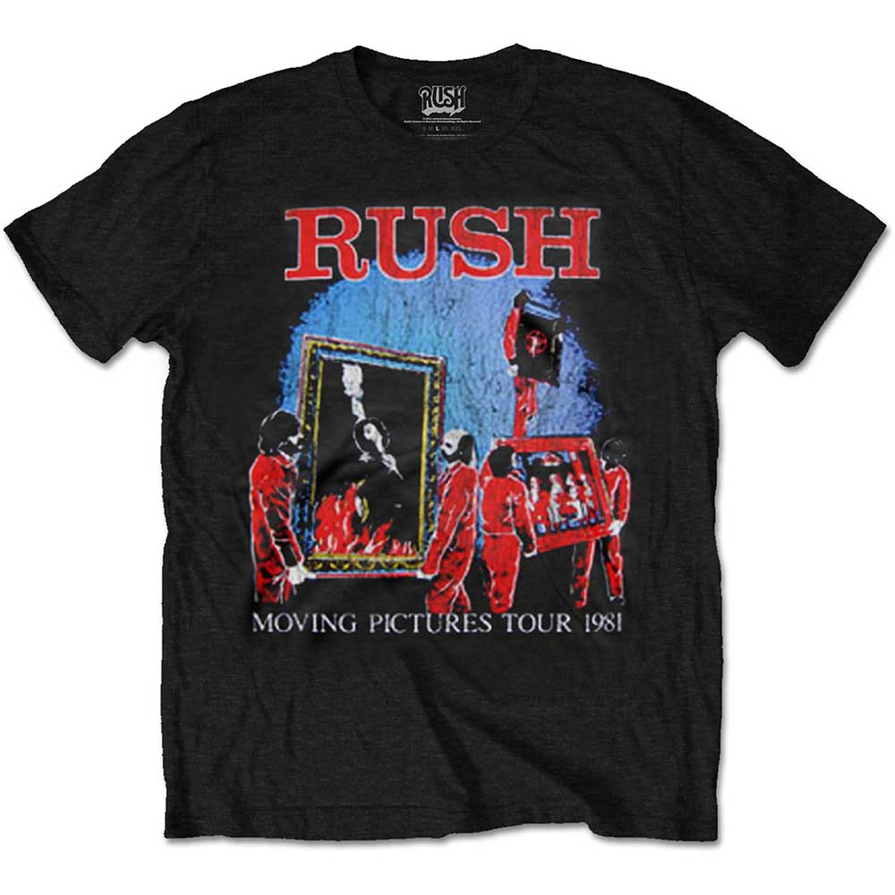 Rush tričko Moving Pictures Tour Čierna XL