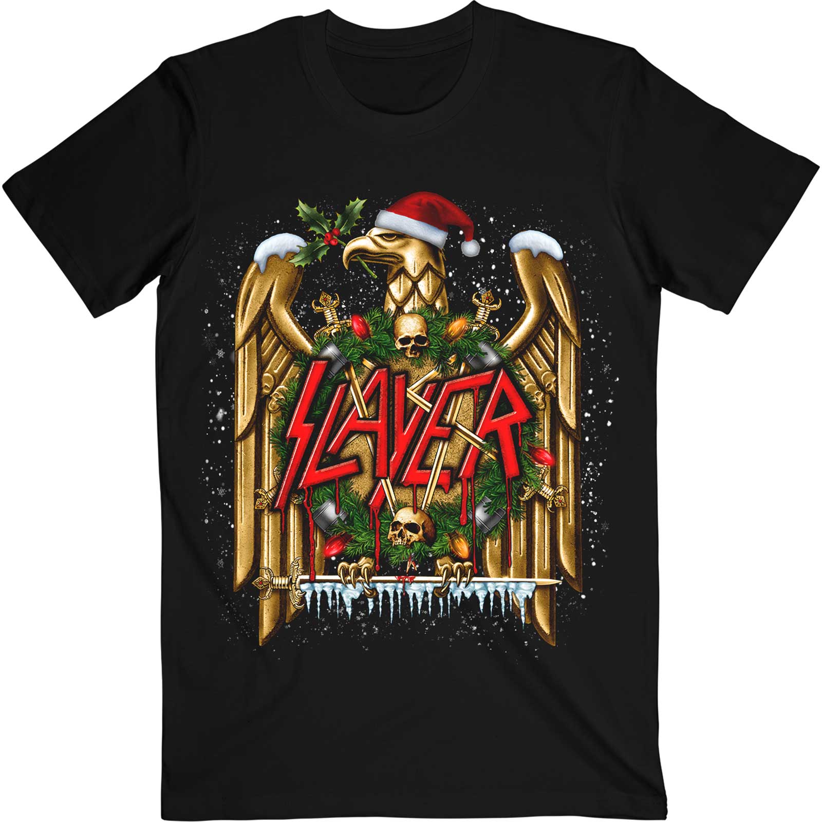 Slayer tričko Holiday Eagle Čierna S