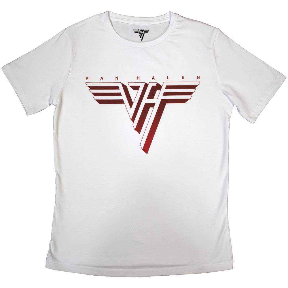 Van Halen tričko Classic Red Logo Biela M