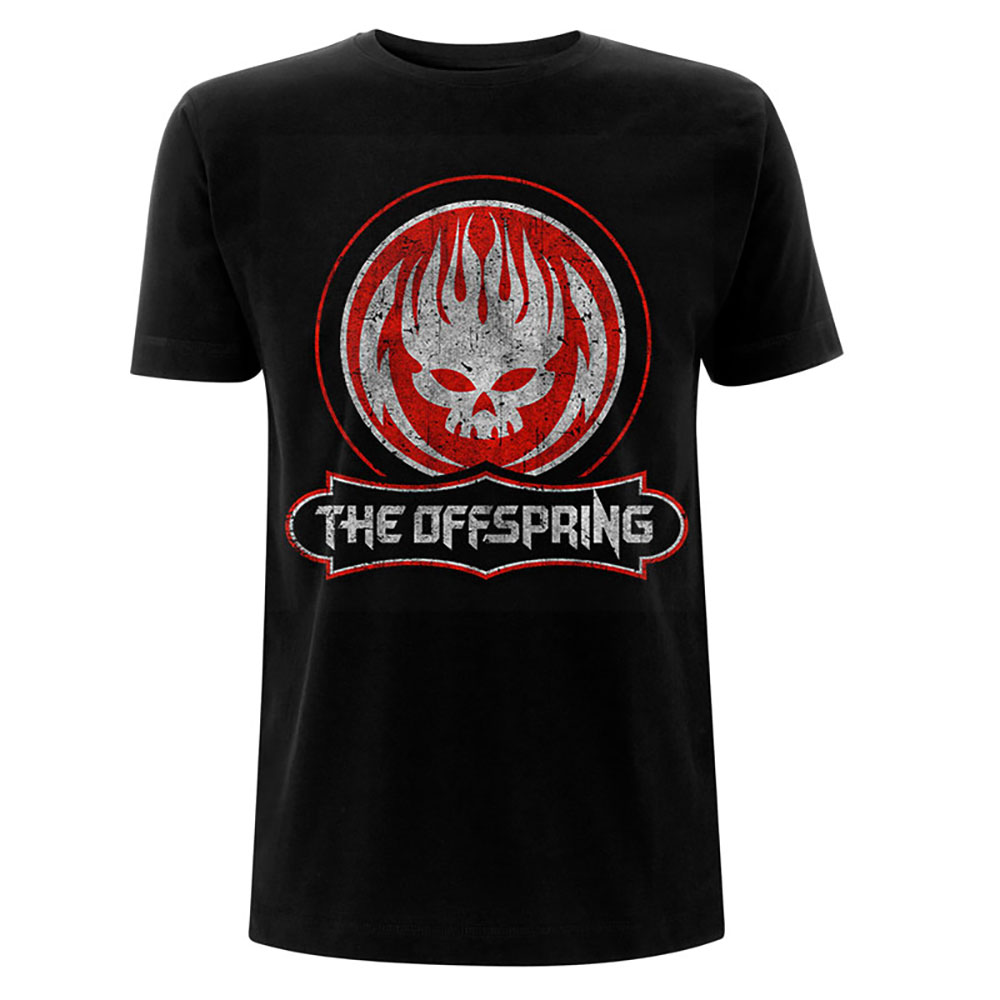 The Offspring tričko Distressed Skull Čierna L