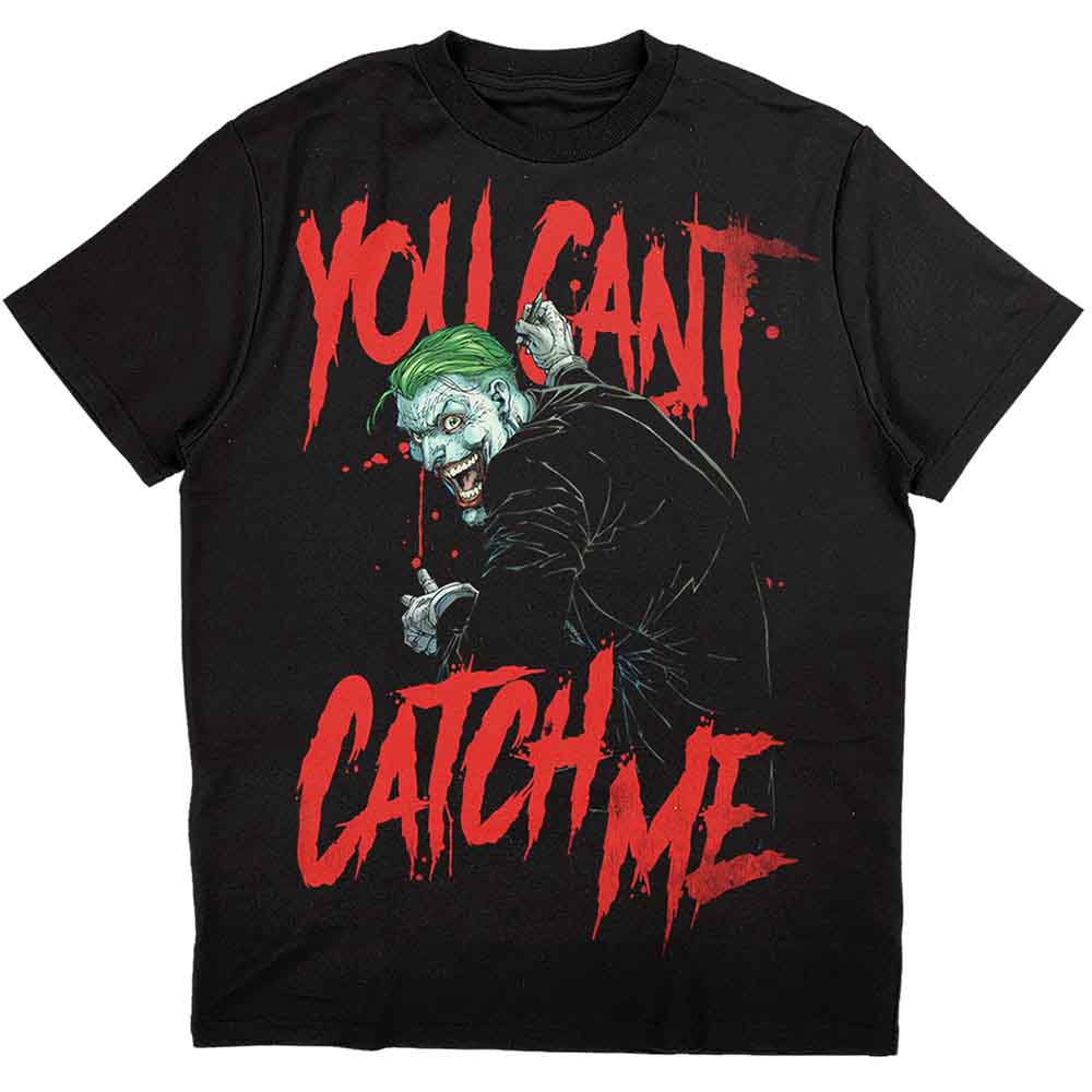 DC Comics tričko Joker You Can\'t Catch Me Čierna M