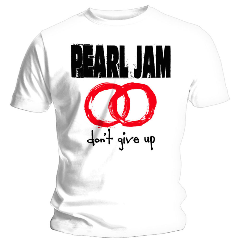 Pearl Jam tričko Don\'t Give Up Biela L