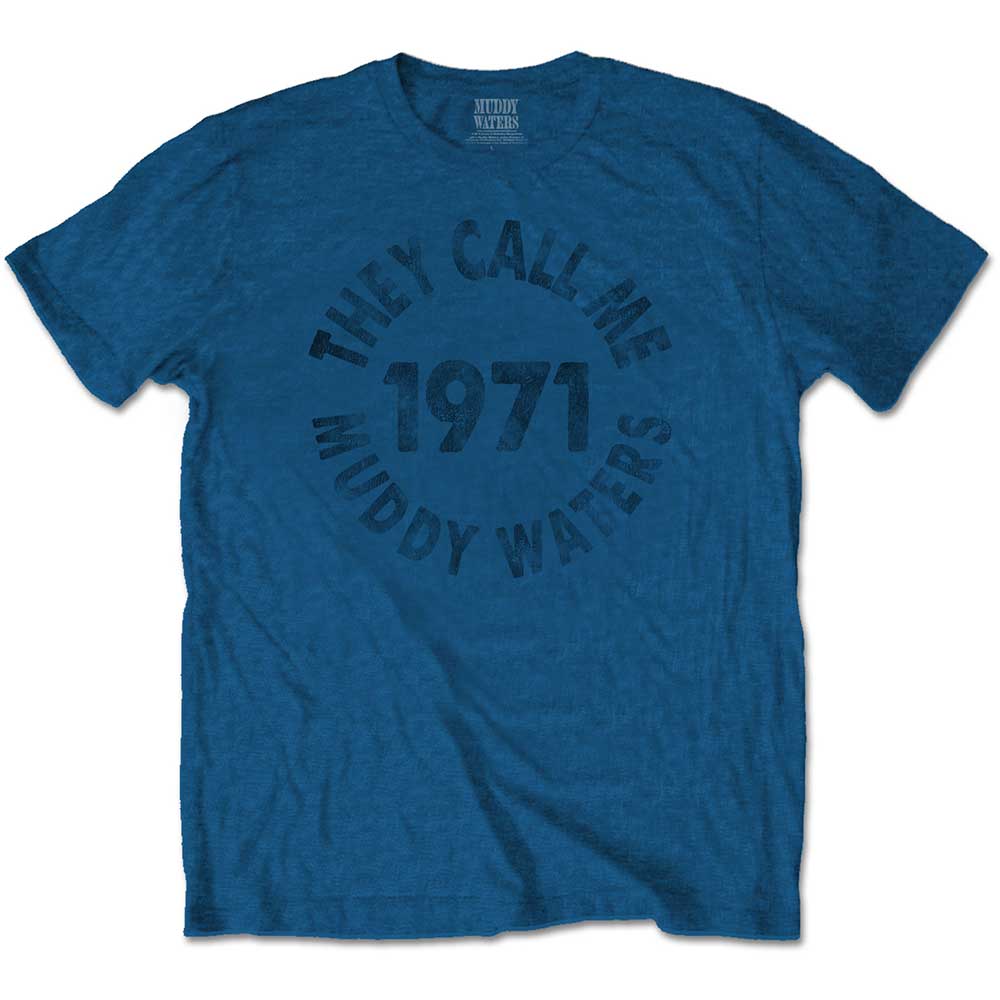 Muddy Waters tričko They Call Me… Modrá XXL