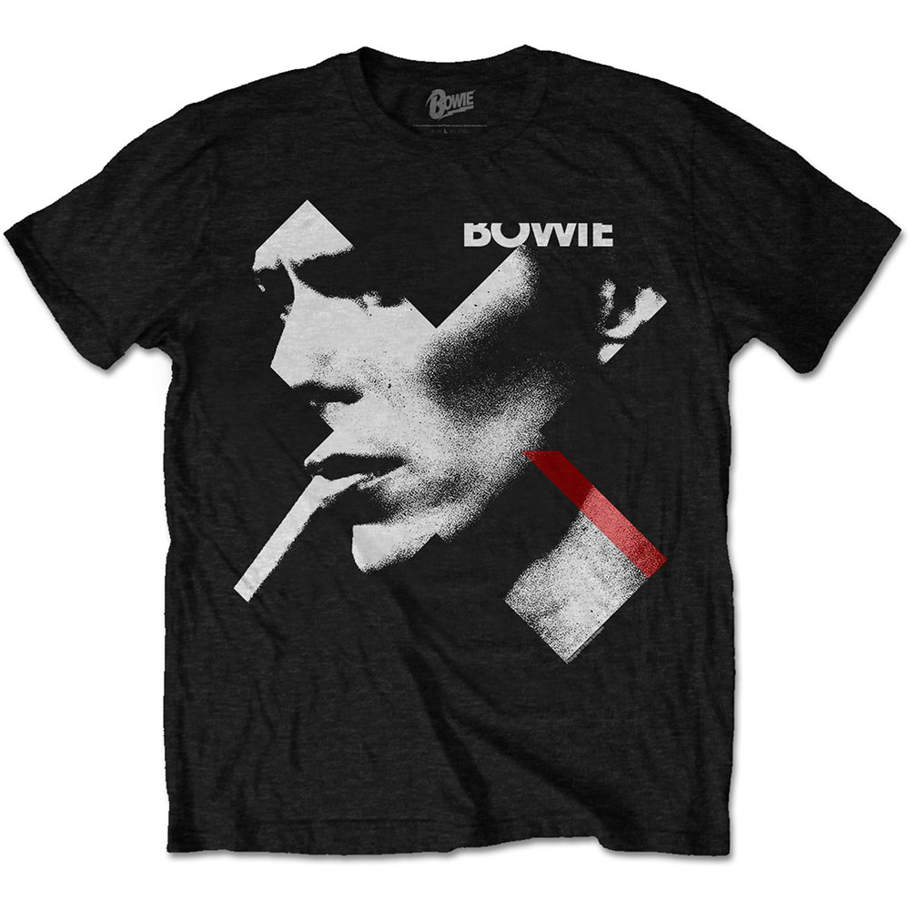 David Bowie tričko X Smoke Red Čierna S