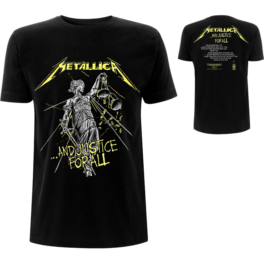 Metallica tričko And Justice For All Tracks Čierna M