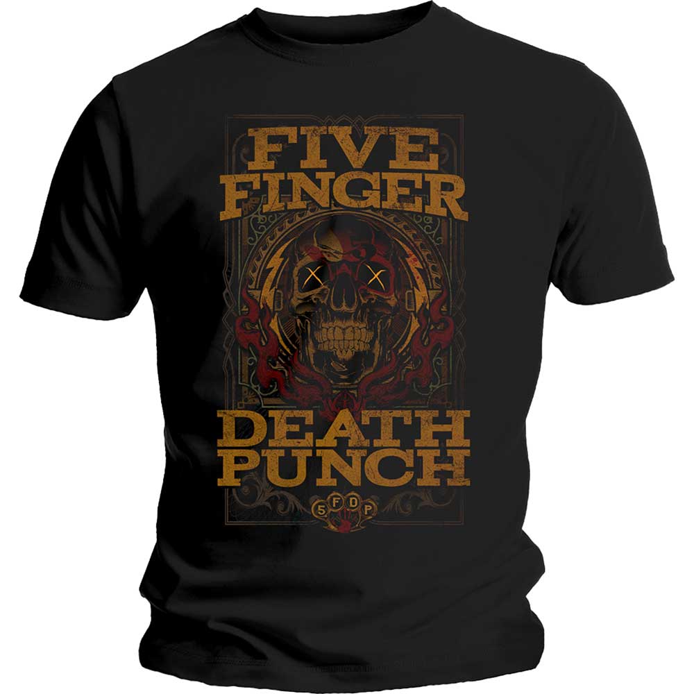 Five Finger Death Punch tričko Wanted Čierna S