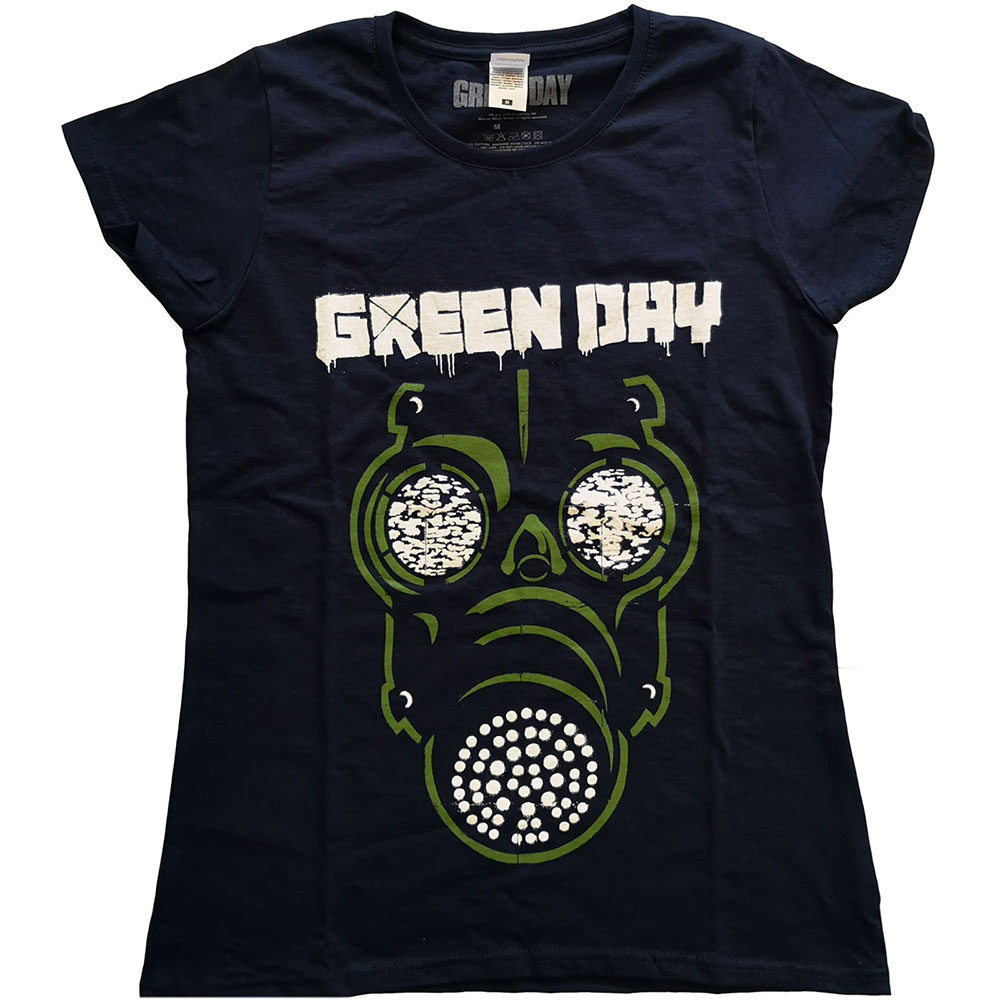 Green Day tričko Green Mask Modrá M