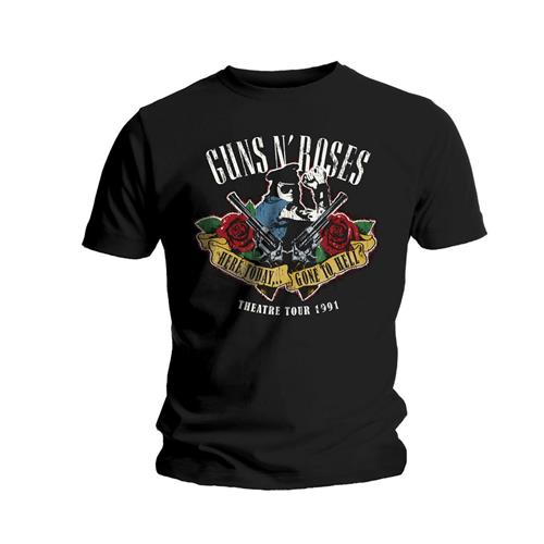 Guns N’ Roses tričko Here Today & Gone To Hell Čierna XL