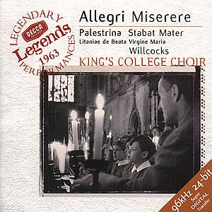 WILLCOCKS/CHOIR KINGS COLL - MISERERE/STABAT MATER/AJ., CD