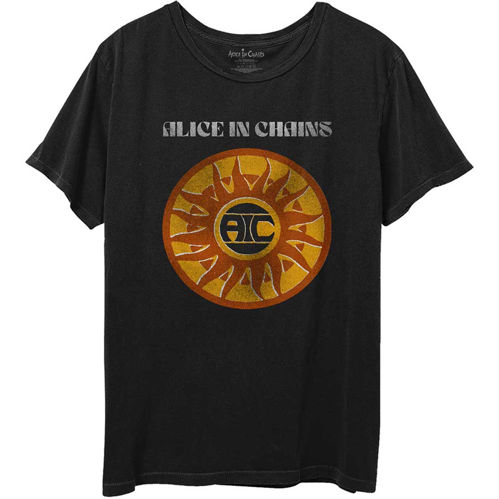 Alice In Chains tričko Circle Sun Vintage Čierna XL