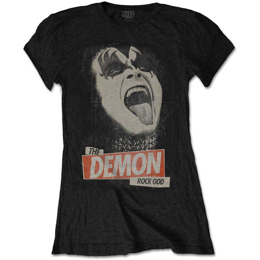 Kiss tričko The Demon Rock Čierna S