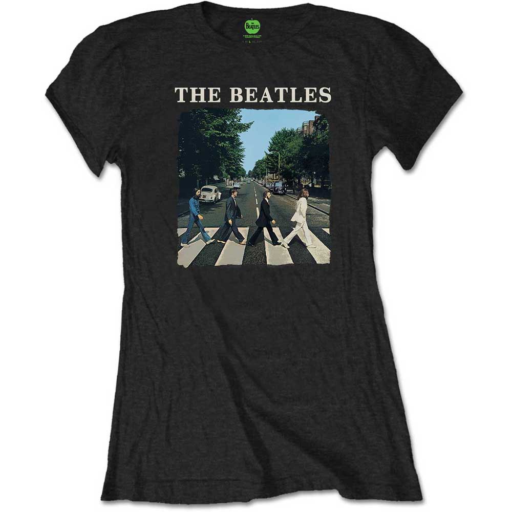 The Beatles tričko Abbey Road & Logo Čierna XXL