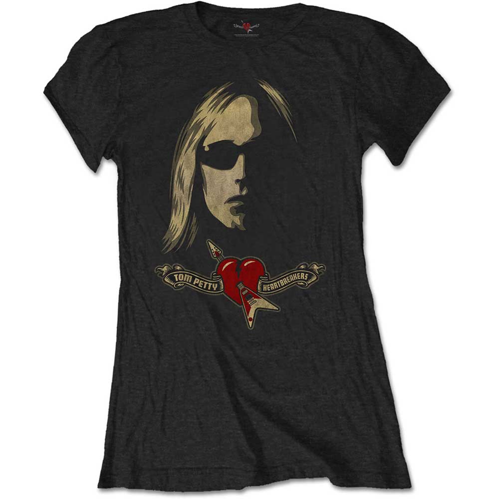 Tom Petty & The Heartbreakers tričko Shades & Logo Čierna M