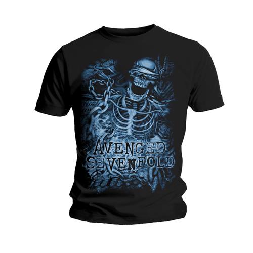 Avenged Sevenfold A7X tričko Chained Skeleton Čierna XL