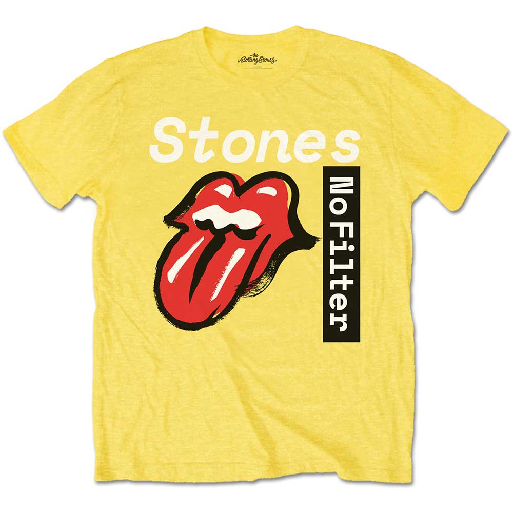 The Rolling Stones tričko No Filter Text Žltá L