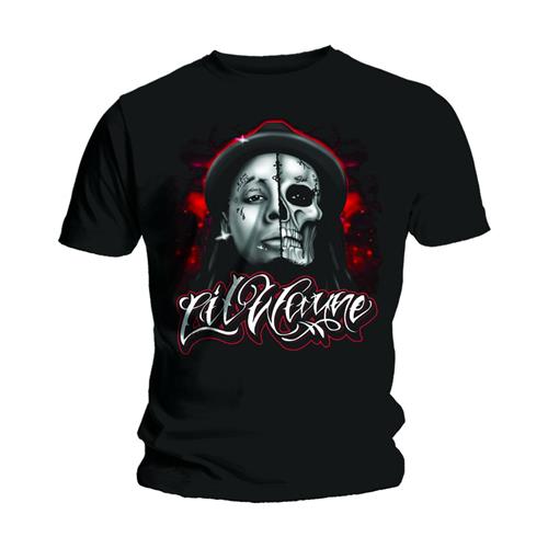 Lil Wayne tričko Skull Sketch Čierna XXL