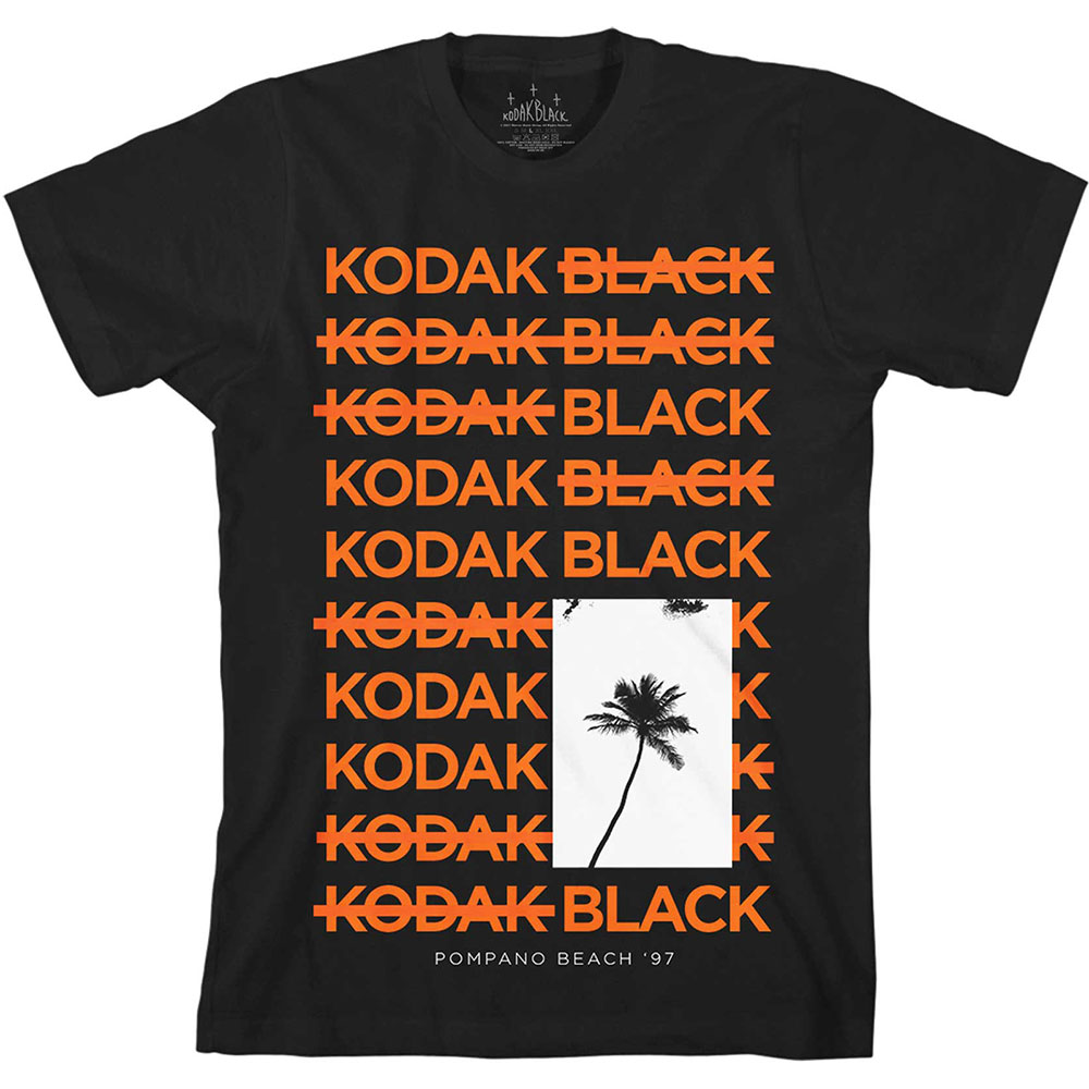 Kodak Black tričko Palm Čierna L