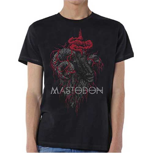 Mastodon tričko Rams Head Colour Čierna XL