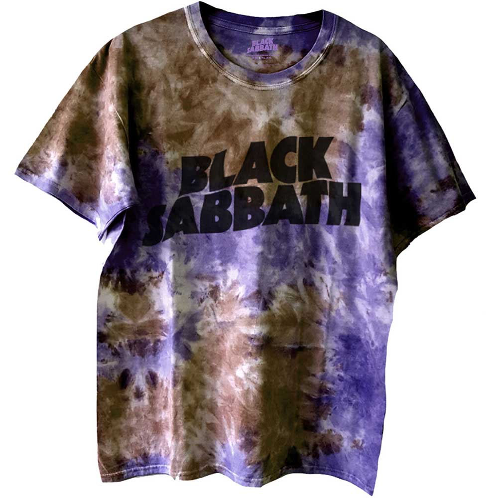 Black Sabbath tričko Wavy Logo Fialová XL
