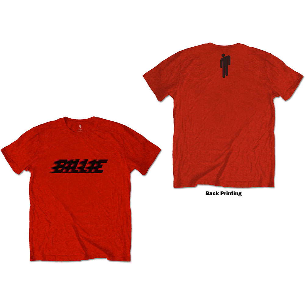 Billie Eilish tričko Racer Logo & Blohsh Červená XXL