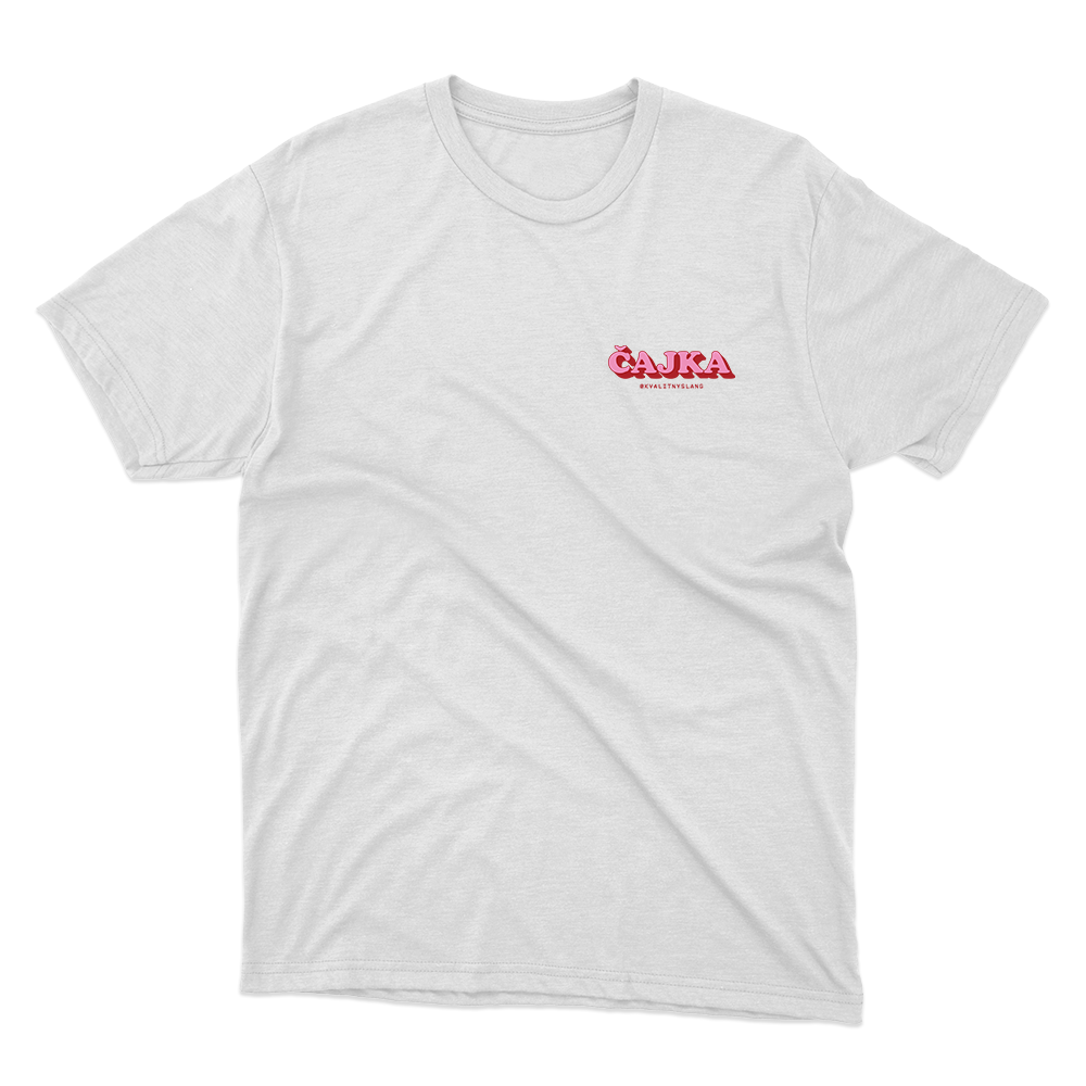 Kvalitný Slang tričko Čajka basic Biela M