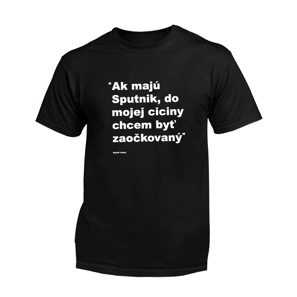 Myšlienky Politikov tričko Sputnik Čierna XXL