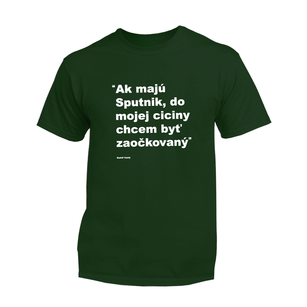 Myšlienky Politikov tričko Sputnik Zelená 3XL