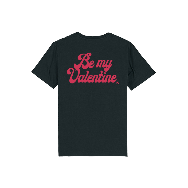Ruka Hore tričko Be My Valentine Čierna 3XL