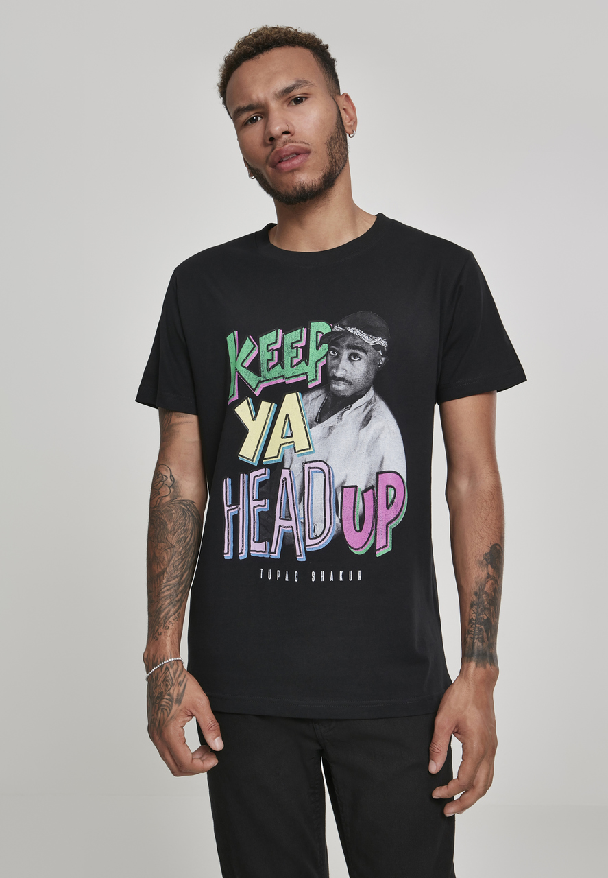 2Pac tričko Keep Ya Head Up Tee Čierna XXL