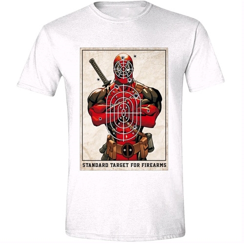 Deadpool tričko Target Biela XXL