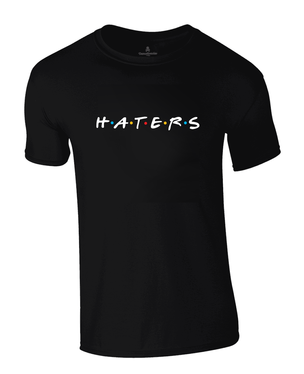 Demotivácia tričko Haters Čierna S