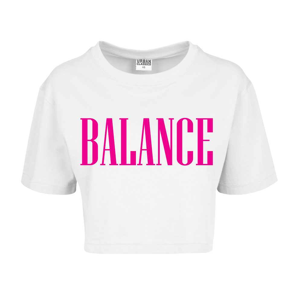 Balance Gym tričko Balance Croptop Biela M