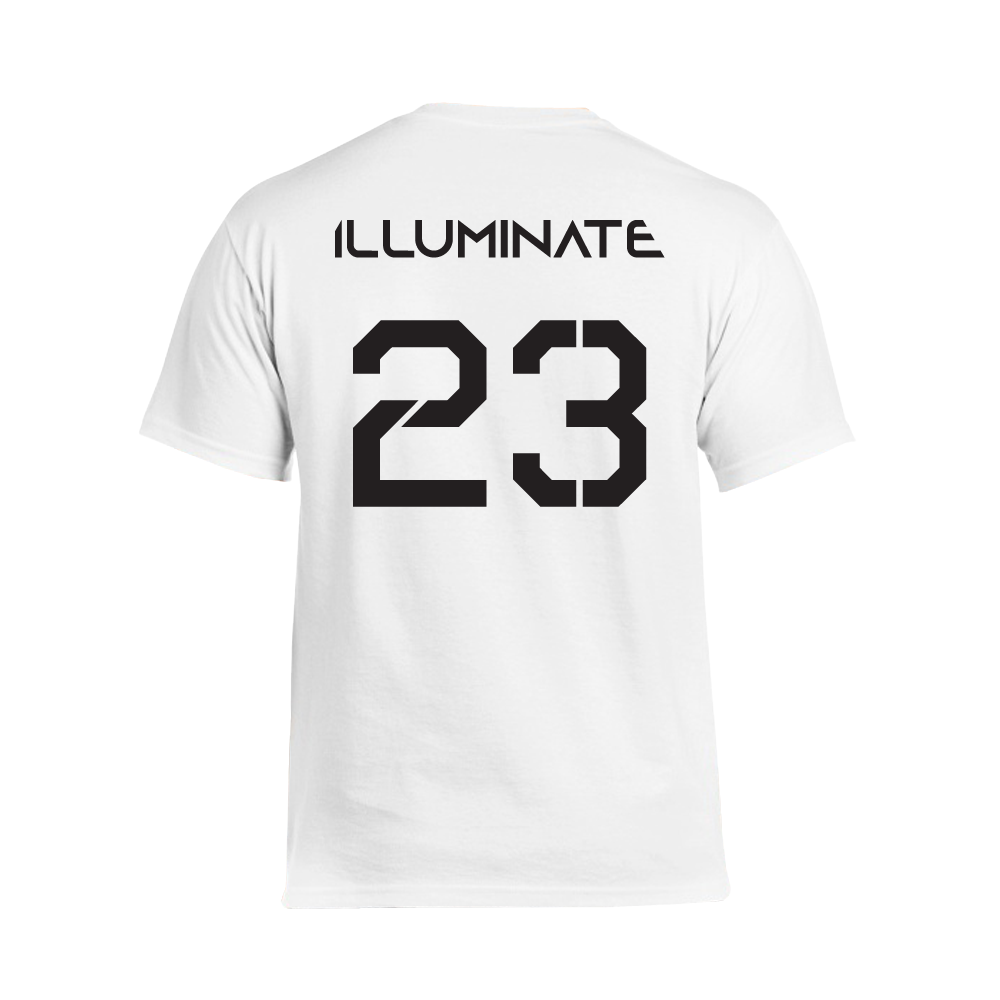 ILLUMINATE tričko 23 Black print Biela XL
