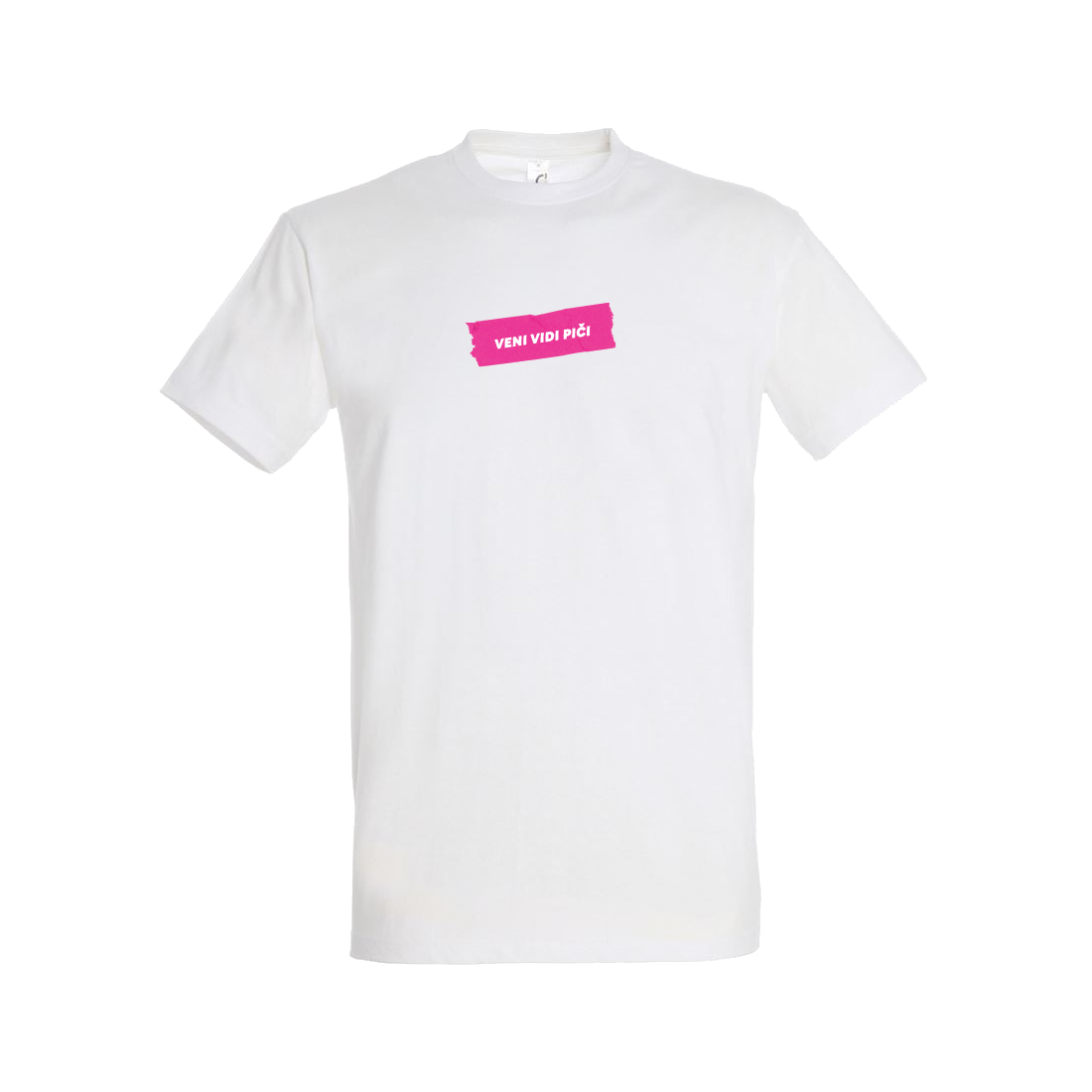 Impertinentná Lejdy tričko Veni Vidi Piči Biela XL