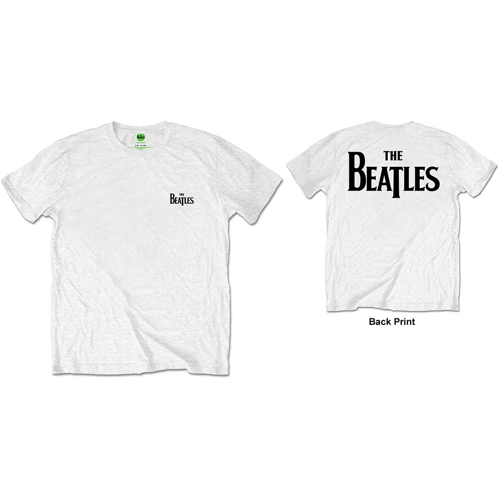 The Beatles tričko Drop T Logo Biela S