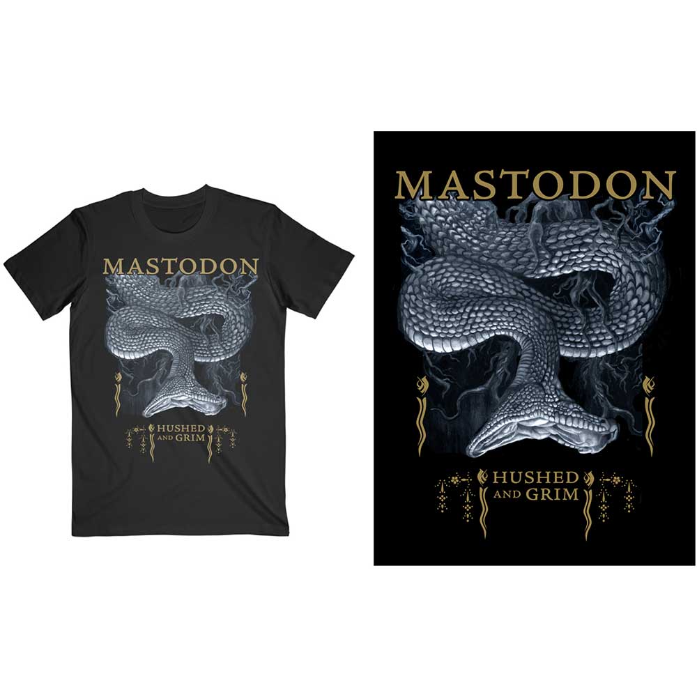 Mastodon tričko Hushed Snake Čierna S