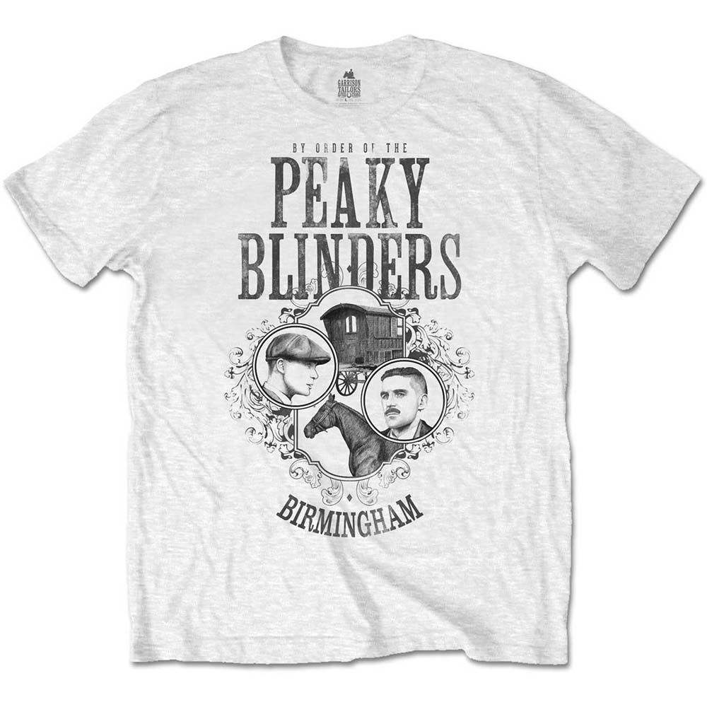 Peaky Blinders tričko Horse & Cart Biela L