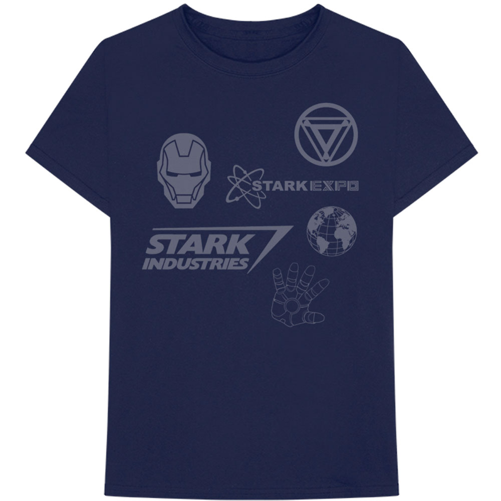 Marvel tričko Iron Man Stark Expo Modrá XXL