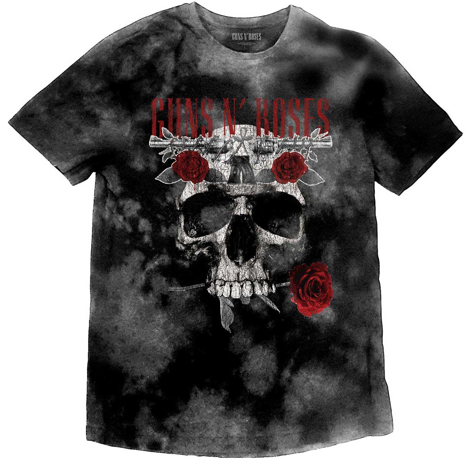 Guns N’ Roses tričko Flower Skull Šedá 5-6 rokov