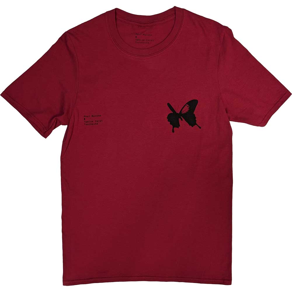 Post Malone tričko Twelve Carat Červená XL