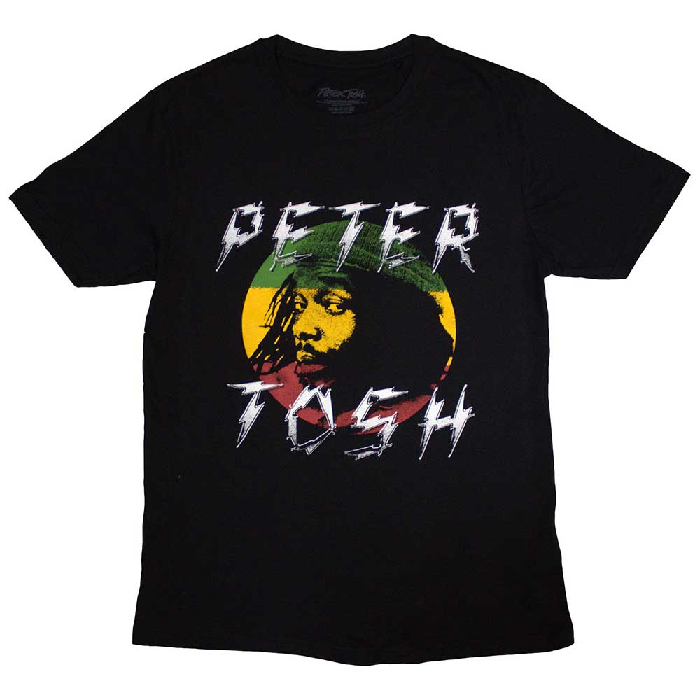 Peter Tosh tričko Lightning Logo Čierna XXL