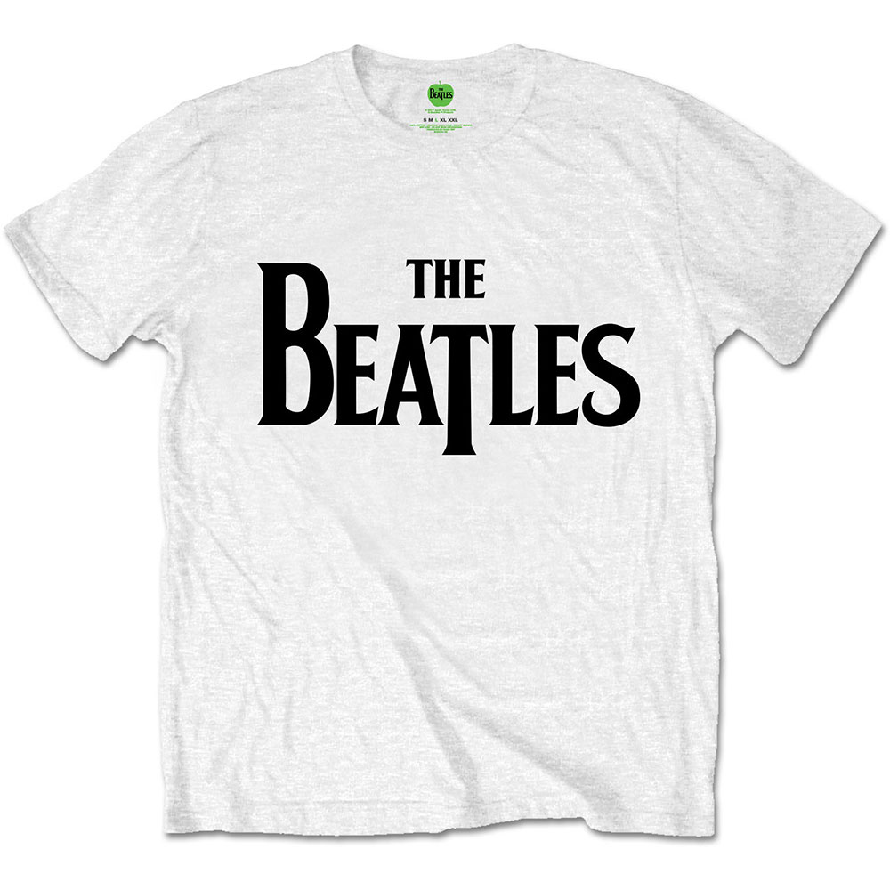 The Beatles tričko Drop T Logo Biela XXL