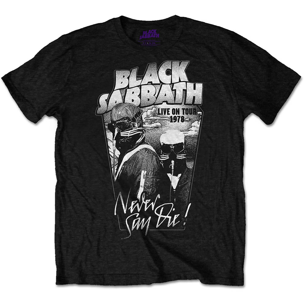 Black Sabbath tričko Never Say Die Čierna M