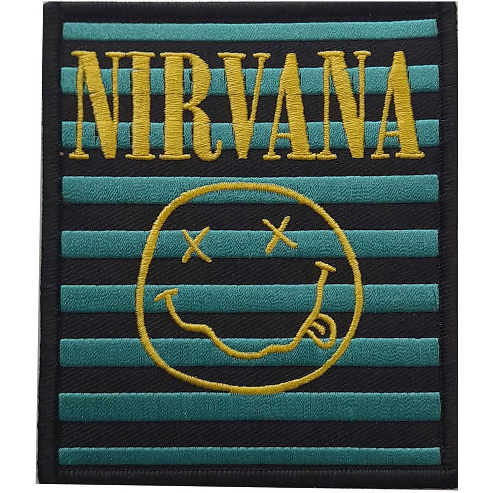 Nirvana Logo & Smiley Stripes